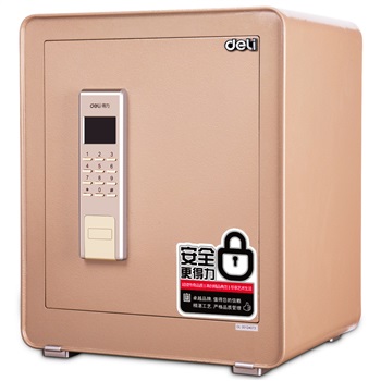 得力4083电子密码保管箱H460(金色)(台)