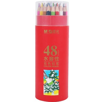 晨光48色PP筒装水溶性彩色铅笔AWP36812