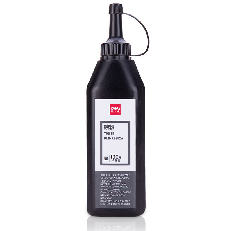 得力DLH-F2612A#碳粉(黑)(瓶)